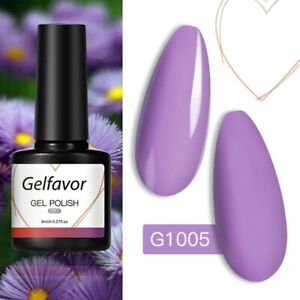 Gelfavor 8ml Glitter Gel Nail Polish Colorful Hybrid Varnish Manicure Art