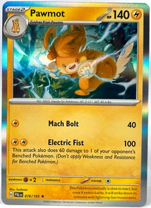 PAWMOT Holo Rare Scarlet Violet Paldea Evolved 76/193 Pokémon - Picture 1 of 3