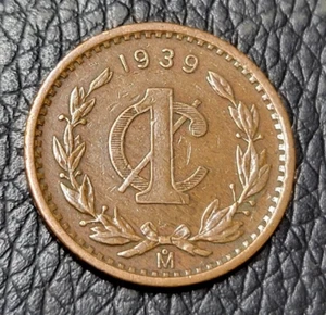 1939 Mexico 1 Centavo Coin - Picture 1 of 2