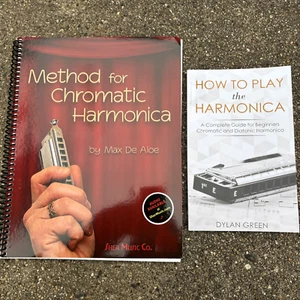 Method For Chromatic Harmonica Max De Aloe & How to Play Harmonica Dylan Green - Picture 1 of 6