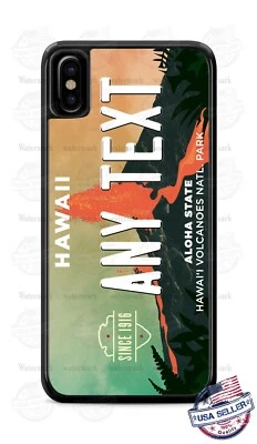 CUSTOMIZED HAWAII ALOHA LICENSE PLATE PHONE CASE FOR iPHONE SAMSUNG etc - Image 1 of 4