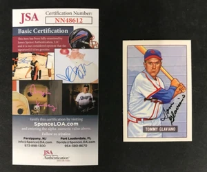 Tommy Glaviano Signed 1986 C.C.C. Reprint #301 JSA AUTO 1951 Bowman (d.2004)! - Picture 1 of 5