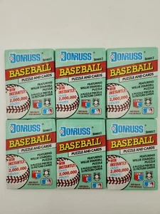 1991 Donruss Baseball Wax Pack Series 2 Lot of 6 Packs - Picture 1 of 2