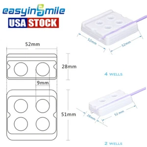 2000pcs Dental Mixing Well Disposable Bonding Mix Well Bowl 2 Well or 4 Well - Picture 1 of 8