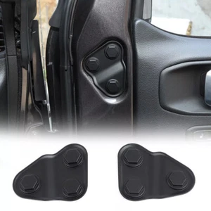 2pcs Front Door Screw Protection Cover Trim For Jeep Wrangler JL JT 2018-2024 - Picture 1 of 9