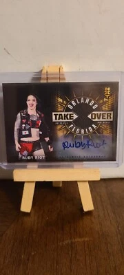 2018 WWE NXT Takeover Ruby Riot No. MR-RR 2017 Mat Relics/Autograph NO. 07/10 - Image 1 of 4