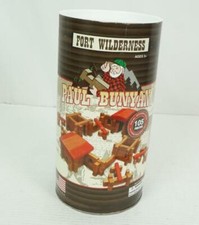 Fort Wilderness Paul Bunyan Real Wooden Logs Architecture Building Toy Set