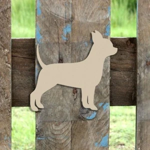 Wood Chihuahua Shape, Unfinished Shape, Wooden Chihuahua Cutout, Paintable Craft - Picture 1 of 1