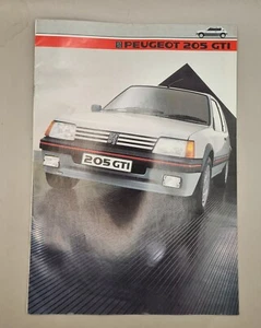 PEUGEOT 205 GTi Car Sales Brochure Jan 1985 - *USED* - Picture 1 of 3