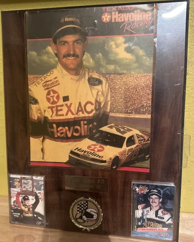 Texaco Havoline Racing DAVEY ALLISON # 28 A & K Cards 26.5" x 21.5" Wall Plaque Cover