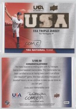 2009 Upper Deck USA Baseball Box Set Triple Jersey 18U National Team AJ Vanegas