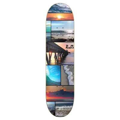 Yocaher Graphic Seaside Skateboard Deck - DECK ONLY