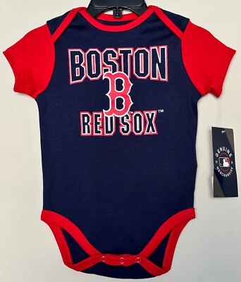 NEW 1 piece Newborn Infant Boston Red Sox Outfit RedSox Baby Size Shirt Clothes - Image 1 of 4