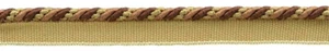 Small Decorative Twisted Rope Cord with Lip, Color# PR03 [Sold By The Yard] - Picture 1 of 1