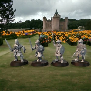 14thC Scots with Sword & Shield 28mm Medieval Bannockburn Wargames Collectors - Picture 1 of 9