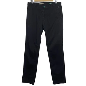 Pantalones AG Jeans Adriano Goldschmied Para Hombre 32 Negro The Graduate Pantalón Preppy NUEVO - Imagen 1 de 11