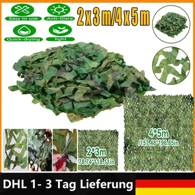 2X3 4x5m Camouflage Jagd Tarnnetz Armee Army Tarnung Camo Hunter Military Net DE - Bild 1 von 4