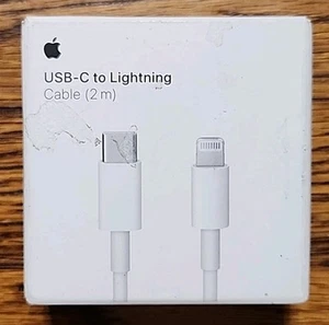 100% oryginalny oryginalny kabel Apple Lightning na USB-C 2 metry MW2R3AM / A A2441 - Zdjęcie 1 z 4