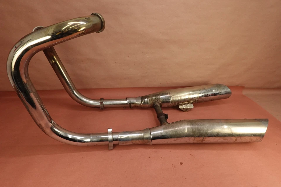 87-05 Suzuki Intruder Boulevard S83 VS1400 Cabezales de escape completo Tubos Silenciador Foto 1 de 4