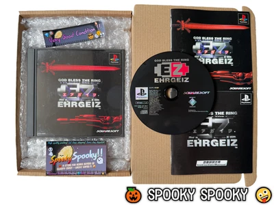 Ehrgeiz God Bless the Ring PS1 SCPS-45364 - NTSC-J Asian VGC - English 中文 Manual - Image 1 of 4