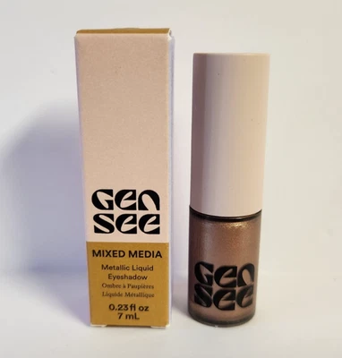 Sombra de ojos líquida metálica Gen See Mixed Media Hollywood 04 nueva 0,23 fl oz 7 ml Foto 1 de 4