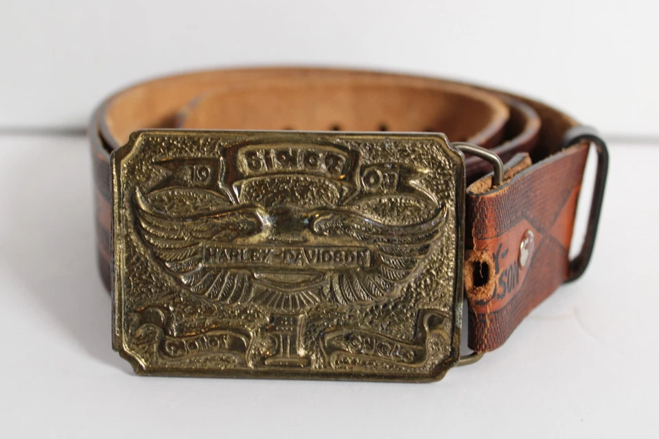Evel Knievel 拥有和磨损的哈雷戴维森皮带和扣! 个人 #1 Daredevil — 第 1/4 张图片