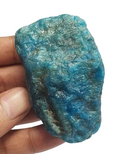 616 Ct Natural Blue Apatite Raw Rough Stone AAA Quality Loose Gemstone Specimen - Picture 1 of 6