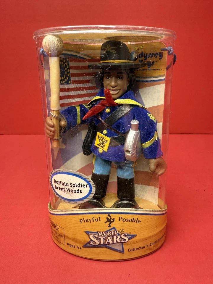 Figura histórica Odisea Buffalo Soldier Brent Woods World Stars totalmente posable Foto 1 de 2