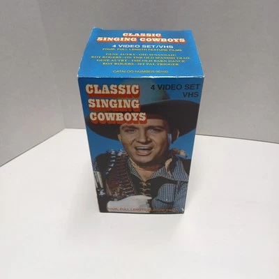 Classic Singing Cowboys  VHS Set of 4 tapes  Musical/Music - Image 1 of 4