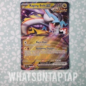 Pokemon Card Raging Bolt Ex 123/162 Ultra Raro SV Paquete de Premio Serie 5 LP - Imagen 1 de 2