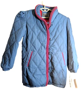 Windy Weather women's 16 blue zip/button coat vintage NWT - Picture 1 of 7