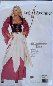 COSTUME RAGAZZA RINASCIMENTALE 4 PEZZI - Leg Avenue Alta Qualità - Taglia S - Foto 1 di 2