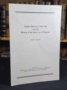 1934 Charles Darwin (1758-1778) and the history of the early use of digitalis - Picture 1 of 9
