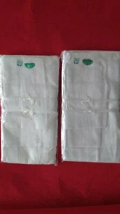 24 Mens Handkerchiefs Hankies Hanky Cloths 100% Cotton 13" x 14" White - Picture 1 of 3
