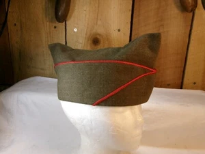 Vintage Green Wool US Military Hat Size 6 7/8 - Picture 1 of 10
