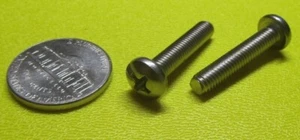 18-8 Edelstahl Linsenkopf Kreuzschlitz Maschinenschraube 10-32 x 1,00", 50 Stück - Bild 1 von 12