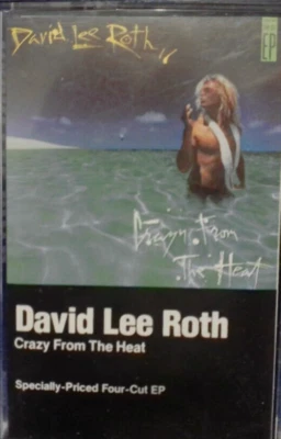 DAVID LEE ROTH--CRAZY FROM THE HEAT, AUDIO CASSETTE, PASSED OUR PLAY TEST - Image 1 of 2