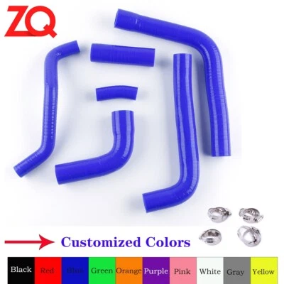 Tubo de refrigerante de radiador de silicona azul manguera para Yamaha YZF R6 1999 2000 2001 2002 Foto 1 de 4