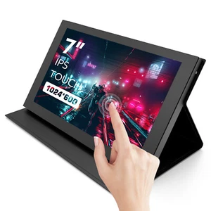 Tragbarer HDMI 7 Zoll Touchscreen Monitor PC Zweiter Raspberry Pi Xbox Monitor - Afbeelding 1 van 9