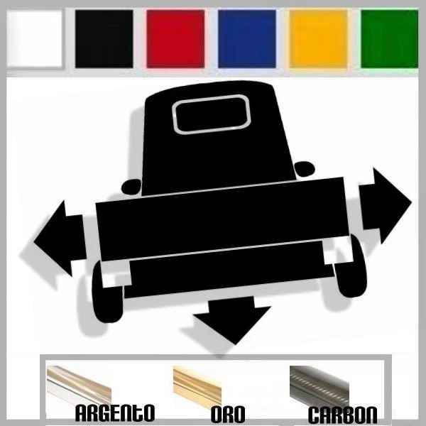 adesivo sticker piaggio APE 50 125 vespa tuning down-out dub prespaziato - Imagen 1 de 1