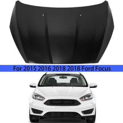 Hood Panel Primed Steel Fits For 2015 2016 2018 2018 Ford Focus Sedan F1EZ16612A Foto 1 de 4
