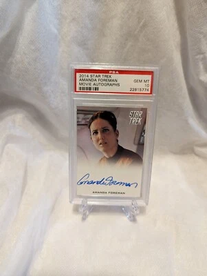 Star Trek Movie Amanda Foreman Autograph (Hannity) 2014 Rittenhouse   PSA 10 - Image 1 of 2