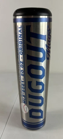 Chicago Cubs Water Bottle - New - 20 Ounce - Metal - Dugout Mugs Cover