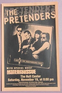 Original THE PRETENDERS 11" x 17" CONCERT POSTER Gig Flyer 1994 Eugene, Oregon - Picture 1 of 1