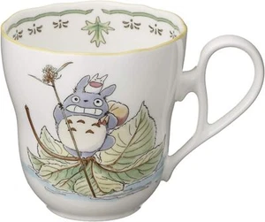 My Neighbor Totoro x Noritake Mug Cup 355cc Tea Cup Studio Ghibli (Leaf Boat) JP - Picture 1 of 12