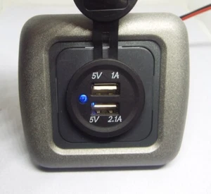 Wohnwagen Wohnmobil CBE Doppel USB 12V Steckschlüsselrahmen Auswahl - Bild 1 von 13
