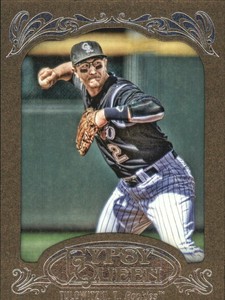 2012 Topps Gypsy Queen Framed Gold #69 Troy Tulowitzki