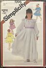 Simplicity sewing pattern 5396 pullover ruffle dress girl size 12 vtg 1981 Uncut