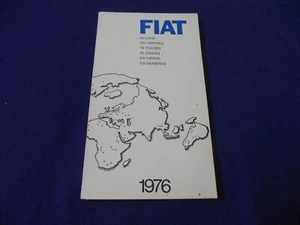 Original 1976 Fiat historical Perspective Booklet 5th Edition 3/76 - Picture 1 of 10