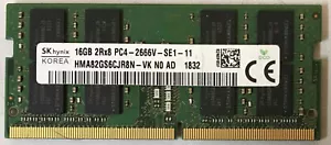 16GB SK HYNIX HMA82GS6DJR8N-VK 2Rx8 PC4-2666V DDR4 laptop memory RAM - Picture 1 of 1